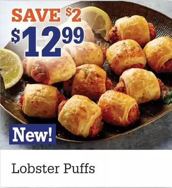 M & M Food Market Lobster puffs offer