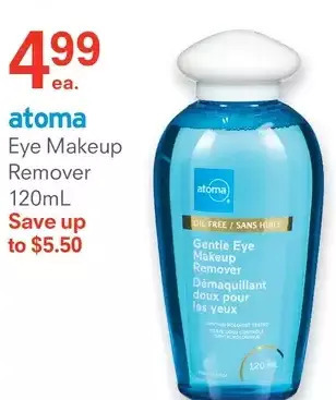 Guardian Pharmacy Atoma eye makeup remover offer