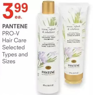 IDA Pharmacy Pantene pro-v hair care offer