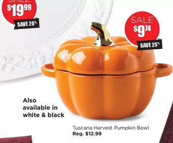 Kitchen Stuff Plus Tuscana harvest pumpkin bowl offer