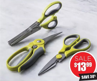 Kitchen Stuff Plus 3 pc trio multi purpose scissors set offer
