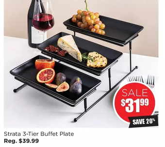 Kitchen Stuff Plus Strata 3-tier buffet plate offer