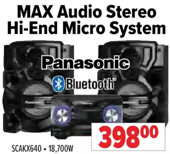 2001 Audio Video Panasonic max audio stereo hi-end micro system offer