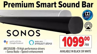 2001 Audio Video Sonos premium smart sound bar offer