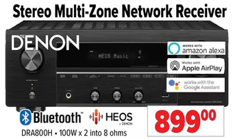 2001 Audio Video Denon stereo multi-zone network receiver offer