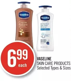 Shoppers Drug Mart Vaseline skin care products offer