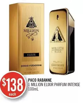 Shoppers Drug Mart Paco rabanne 1 million elixir parfum intense offer