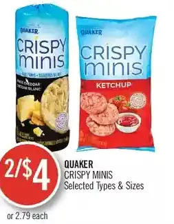 Shoppers Drug Mart Quaker crispy minis offer