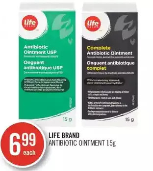 Shoppers Drug Mart Life brand antibiotic ointment offer