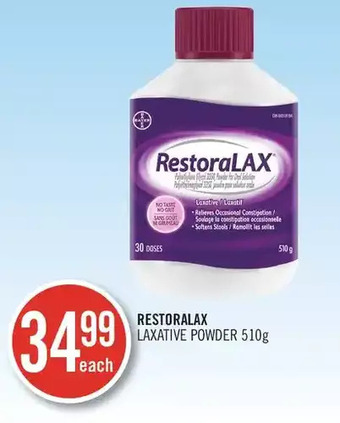 Shoppers Drug Mart Restoralax laxative powder offer