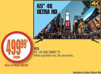 Shoppers Drug Mart Rca 65" 4k uhd smart tv offer
