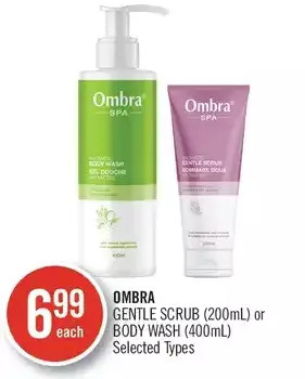 Shoppers Drug Mart Ombra gentle scrub or body wash offer