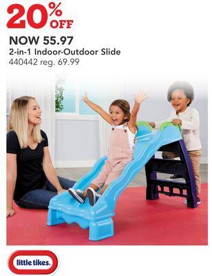 Toys R us Little tikes 2-in-1 indoor-outdoor slide offer