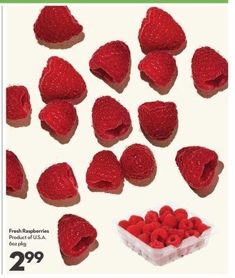 Longo's Fresh raspberries offer