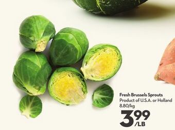 Longo's Fresh brussels sprouts offer