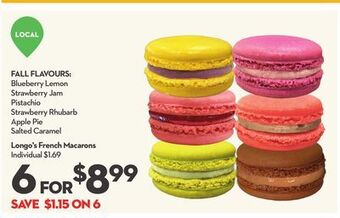 Longo's Longo's french macarons offer