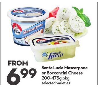 Longo's Santa lucia mascarpone or bocconcini cheese offer