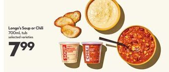 Longo's Longo's soup or chili offer