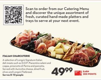 Longo's Italian charcuterie offer