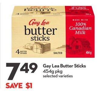 Longo's Gay lea butter sticks offer