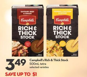 Longo's Campbell's rich & thick stock offer