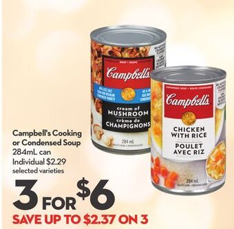 Longo's Campbell's cooking or condensed soup offer
