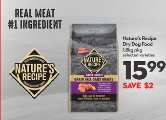 Longo's Nature's recipe dry dog food offer