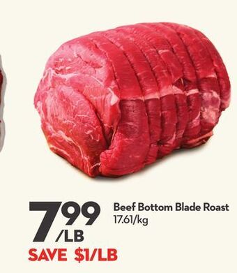 Longo's Beef bottom blade roast offer