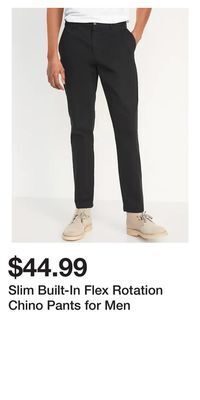 Old Navy Slim built-in flex rotation chino pants for men offer