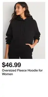 Old Navy Oversized fleece hoodie for women offer
