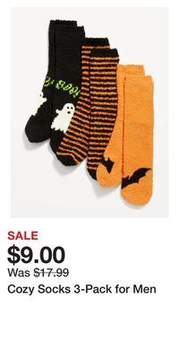Old Navy Cozy socks 3-pack for men offer