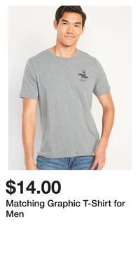 Old Navy Matching graphic t-shirt for men offer