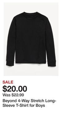 Old Navy Beyond 4-way stretch long-sleeve t-shirt for boys offer