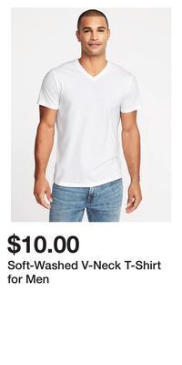Old Navy Soft-washed v-neck t-shirt for men offer
