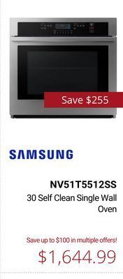 Canadian Appliance Source Samsung 30 self clean single wall oven offer