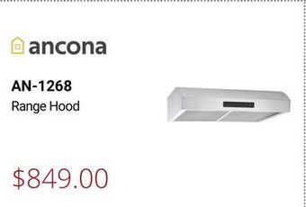Canadian Appliance Source Ancona range hood offer