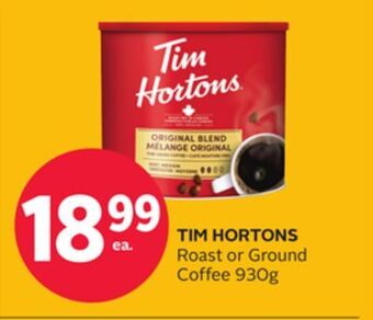 Rexall Tim hortons roast or ground coffee offer