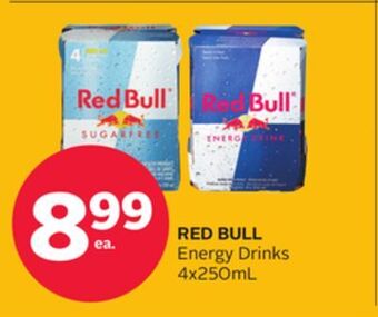 Rexall Red bull energy drinks offer