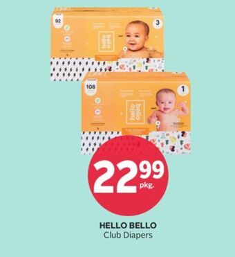 Rexall Hello bello club diapers offer