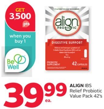 Rexall Align ibs relief probiotic value pack offer