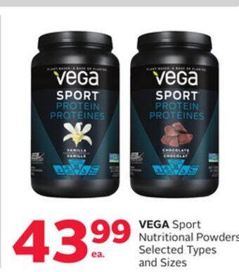 Rexall Vega sport nutritional powders offer
