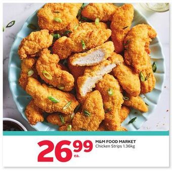 Rexall M & m food market chicken strips 1.36kg offer