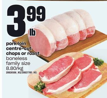 Independent City Market Pork loin centre-cut chops or roast offer