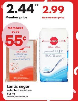 Independent City Market Lantic sugar, 1-2 kg offer
