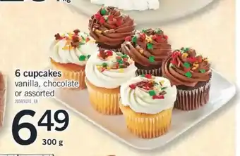 Fortinos 6 cupcakes offer