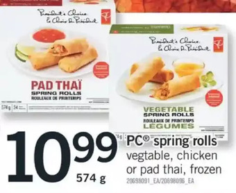 Fortinos Pc spring rolls offer