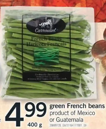 Fortinos Green french beans offer