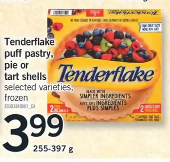Fortinos Tenderflake puff pastry, pie or tart shells offer