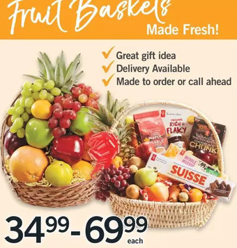 Fortinos Fruit baskets offer