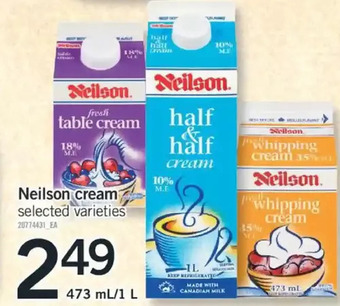 Fortinos Neilson cream offer